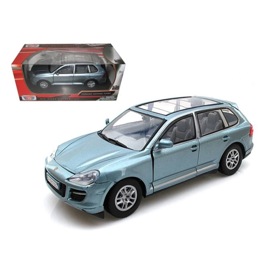 MOTORMAX 73345GRY 1 by 24 Porsche Cayenne Turbo Diecast Car Model - Grey