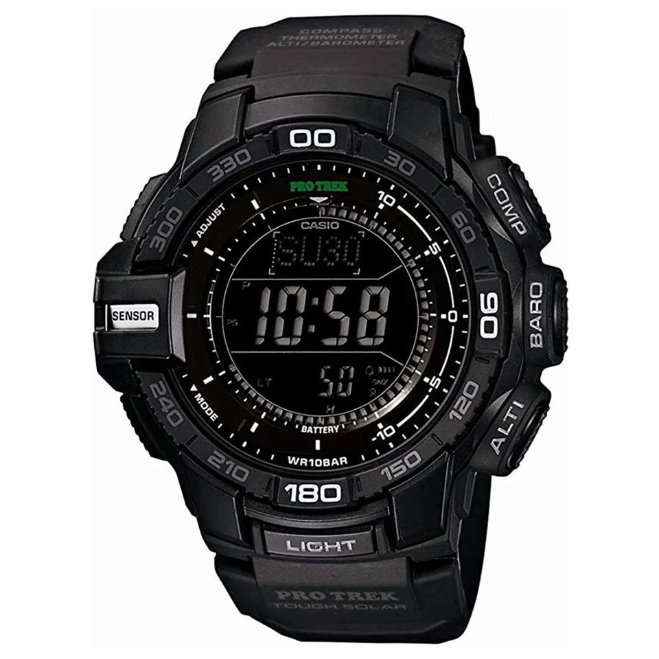 Casio Pro Trek Climber Line PRW-35 Digital Solar Watch Tested with Box