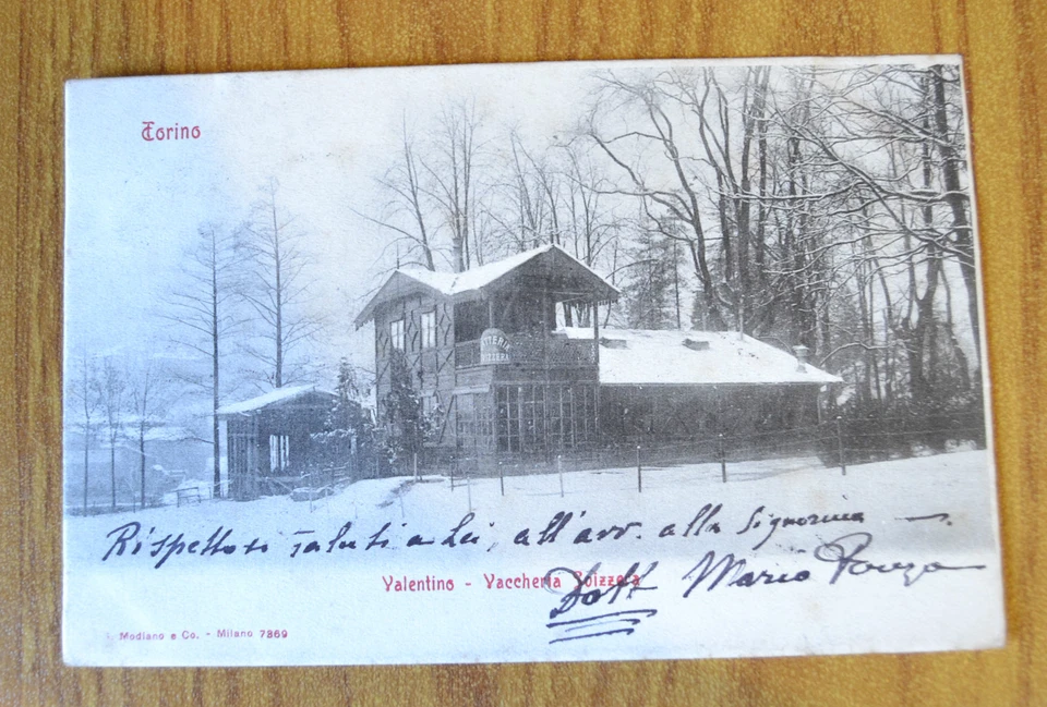 Carte Postale Torino Valentino Vaccheria Suisse Rare - Neuve 1906 Subalpina QQ - Photo 1/1