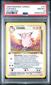 1st Edition Jungle Clefable 1/64 PSA 8 1999 Pokemon TCG - Picture 1 of 2