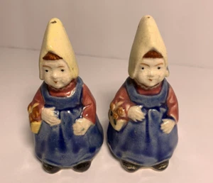Vintage Ceramic Dutch Ladies Salt and Pepper Shaker Set - Picture 1 of 6