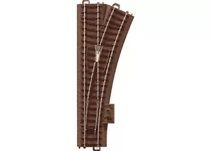 TRIX 62612 HO Scale 437.5mm 24.3? Right Turnout - Picture 1 of 2