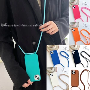 Crossbody Lanyard Cover Shockproof Phone Case For iPhone 11/12/13/14/15/16promax - Picture 1 of 27