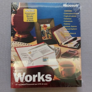 Microsoft Works , Big Box PC Software Vintage Italiano Sigillato (20231125) Raro - Afbeelding 1 van 2