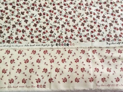 Mary Ann’s Gift 1859-1880 by Betsy Chutchian for Moda 2 FQ’s, 1/2 yd Total - Image 1 of 3