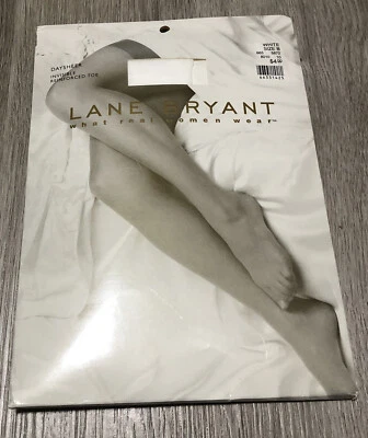 Lane Bryant Daysheer Invisible Reinforced Toe Stockings White Size B - Image 1 of 4