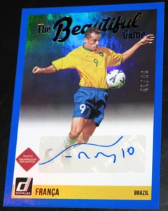 2021-22 Panini Donruss Camino a Qatar Franca El Hermoso Juego AZUL # 41/99 Automático - Imagen 1 de 2