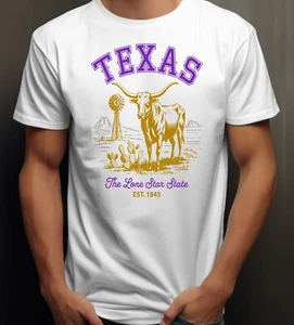 Camiseta Texas para hombre y mujer American State Holiday Vacation Trip EE. UU. - Imagen 1 de 2