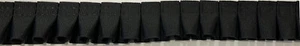 7/8" black grosgrain pleated ribbon fabric trim 9 yards trimming - Picture 1 of 1