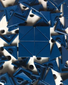 Lego Earth Blue 2x2 Corner Tile W/Deg 45 Cut Smooth Finishing Floor New 24pcs - Picture 1 of 2