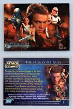 The Saga Continues #1 Star Wars Attack Of The Clones 2002 Trading Card