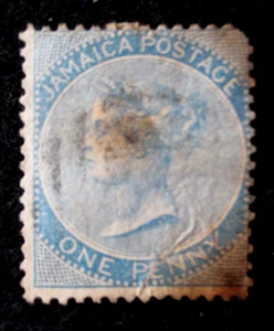 JAMAICA - SCOTT# 1 - USED - CAT VAL $16.00 - Picture 1 of 2