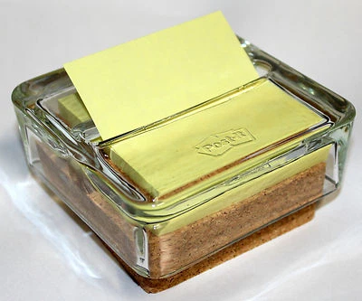 3M Post-it Spender Z-Notes Pop Up System Block Glasspender + 12 Post it Blöcke