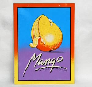 MCM Vintage 80's Pop Art Mango Surfboards Surf Poster Kirra Australia AD NEON - Picture 1 of 4