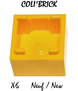 Lego 2821 - 6x Coffre Container Box 2x2x1 - Bright Light Orange - NEUF - Imagen 1 de 1