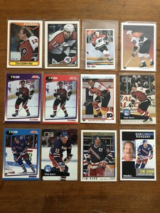 Tim Kerr hockey cards 12 X Different card lot Flyers NY Rangers CL Free Shipping