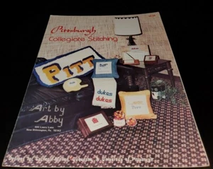 BV13 ART BY ABBY 1981, PITTSBURGH COLLEGIATE STITCHING - 10 CROSS STITCH DESIGNS - Picture 1 of 2