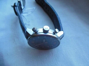 RARE VINTAGE DISPLAY MODEL LARGE 1990 GEVRIL ANASPACE SWISS CHRONOTIMER, LEATHER - Picture 1 of 9