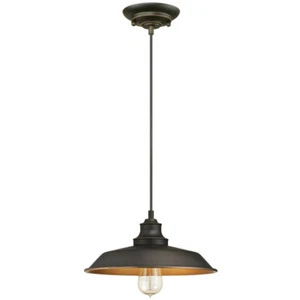Westinghouse Hängelampe Pendelleuchte Iron Hill Oil rubbed Bronze mit 1 Lampe - Bild 1 von 5