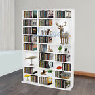 Bookcase Storage Cabinet Rack Unit Tower Organizer Adjustable Wooden 837 CD's