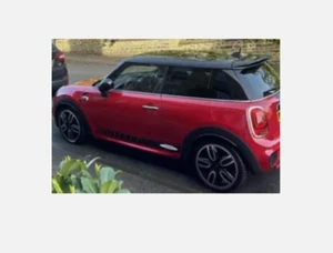 Fits Mini Cooper JCW Side Stripes Graphics Decals Both Sides Any Colour F56 - Picture 1 of 4