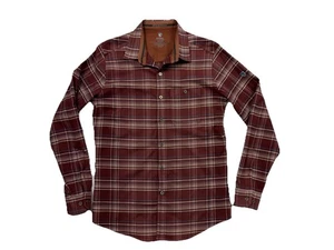 Kuhl Fugitive Flanellhemd Herren mittelbraun kariert Wandern Performance Outdoor - Bild 1 von 7