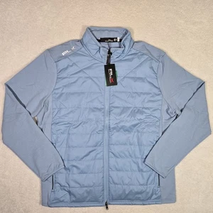 $248 RLX Ralph Lauren Mens 2XL Blue Hybrid Wool Quilted Golf Jacket XXL - Picture 1 of 5