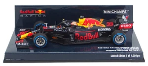 MINICHAMPS 1/43 Red Bull Honda RB16B 2021 Belgian GP Winner M. Verstappen - Picture 1 of 3