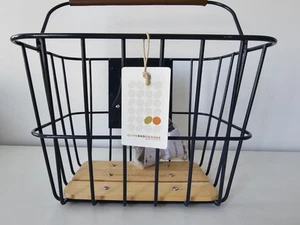 Orla Kiely wire bicycle bike cycling shopping basket - NAVY - new with tags - Picture 1 of 12