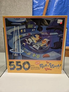 REN AND STIMPY SHOW 550 Piece INTERLOCKING PUZZLE 18X24” VINTAGE SEALED 1992 - Picture 1 of 4
