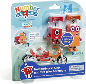Numberblocks One and Two Bike Adventure, Cartoon Action Figure Set, Toy Figures, - Picture 1 of 12