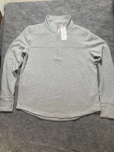 NWT Vineyard Vines Dreamcloth SOFT Shep Shirt Heather Gray 1/4 Zip Womens S/M/L - Picture 1 of 15