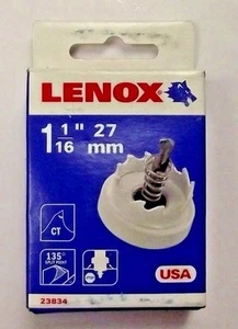 Lenox 1-1/16" Carbide Hole Cutter Hole Saw 23834 USA - Picture 1 of 3