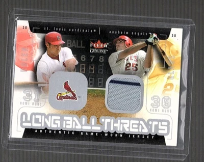 2003 Fleer 长球威胁比赛使用球衣卡 Troy Glaus & Scott Rolen — 第 1/2 张图片