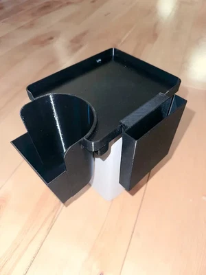 Bandeja portavasos con soporte para teléfono para Subaru Crosstrek 2017-2023 negra Foto 1 de 3