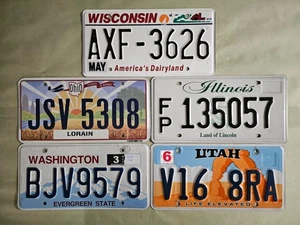 License plate (5) ⭐ Collect Arts Hobby Craft Decor Projects - Picture 1 of 1