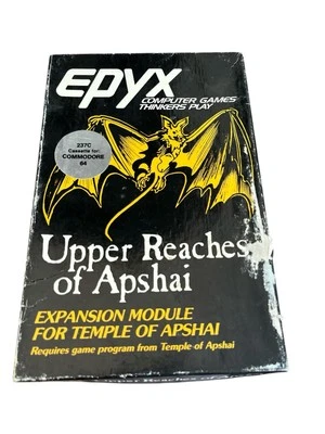 Epyx Upper Reaches of Apshai Expansion Commodore 64 Cassettes Original Box READ - Image 1 of 4