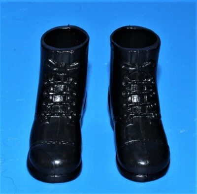 Vintage Action Man Vaman Repro kurze schwarze Stiefel (ein Paar)
