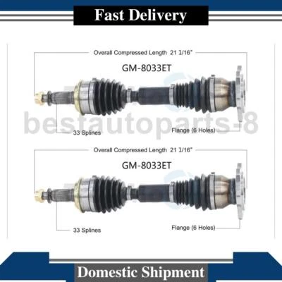 Front CV Axle Joint Shaft Fits Chevrolet Avalanche 1500 2002 2003 2004 2005 2006 - Image 1 of 2