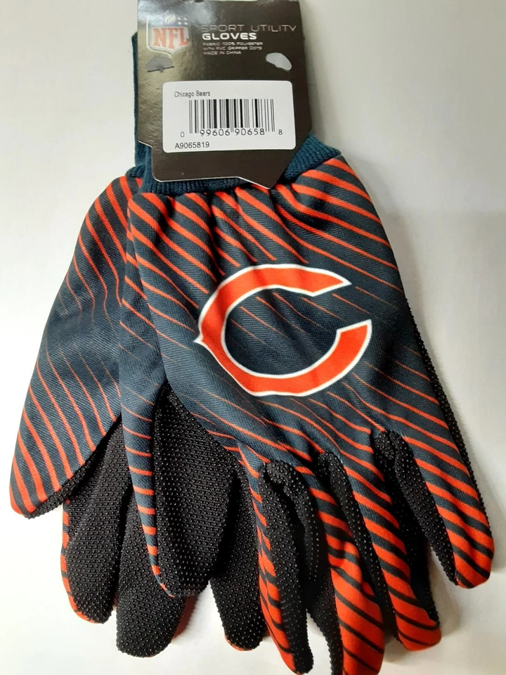 Chicago Bears Adult Unisex Sports Grip Utilty Gloves - Image 1 of 3