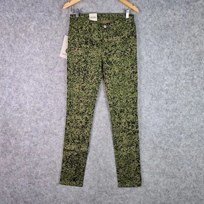 Pantalones de mezclilla Carhartt para mujer W28 L32 verde camuflaje X Riot trabajo en progreso NUEVOS 4356 Foto 1 de 4