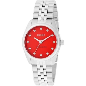 Womens Wristwatch LIU JO Luxury COOLNESS TLJ1986 Stainless Steel Red Swarovski - Picture 1 of 1