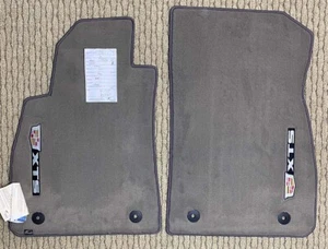 Grey Lloyd Velourtex Carpet 2pc Floor Mats for 2017-2019 Cadillac XTS with Logo - Picture 1 of 2