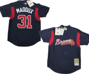 2003 Greg Maddux #31 Atlanta Braves Mens Sizes Mitchell & Ness Blue Jersey $130 - Picture 1 of 8