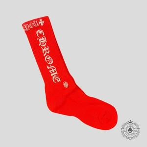 Chrome Hearts CH Logo Socks in Red - Picture 1 of 4