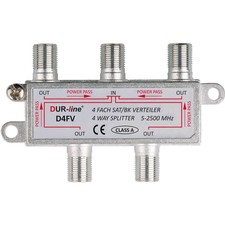 DUR-line 4-fach Verteiler 100db SAT TV Unicable Tauglich Splitter