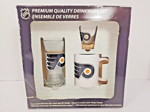 Philadelphia Flyers Officially Licensed NHL 3pc Drinkware Gift Set - Picture 1 of 6