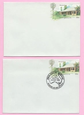 AUSTRALIA 1988 Pair of PSE's - FDC & Mint - ELIZABETH FARM,  NSW - Shs - Image 1 of 2
