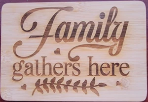 9 x 6 Bamboo Cutting Board Bamboo Serving Tray Cutting For Laser Engraving - Picture 1 of 1