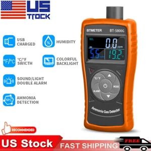Ammonia Gas Detector 0~100 PPM NH3 Monitor Particle Detector Professional Meter - Picture 1 of 9